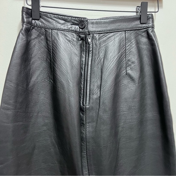 Vintage Marquis Leather Pencil Skirt - Picture 4 of 7